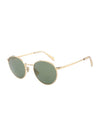 Eyewear Round Metal Sunglasses Gold - CELINE - BALAAN 1