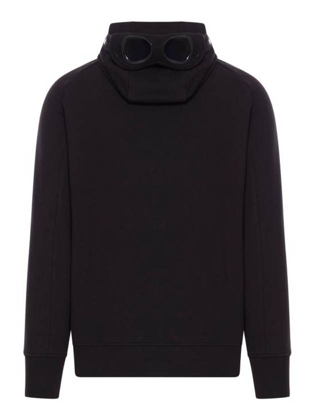 Diagonal Raised Fleece Zip-Up Hoodie Black - CP COMPANY - BALAAN 3