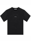 Logo Crew Neck Short Sleeve T-Shirt Black - ACNE STUDIOS - BALAAN 2