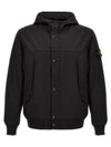 Light Soft Shell R E Dye Technology In Recycled Polyester Hooded Jacket Black - STONE ISLAND - BALAAN 2