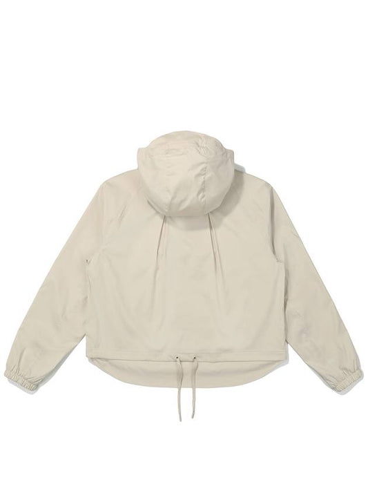 Bucket Point WR Hoodie Anorak BEIGE WOMAN - MALBON GOLF - BALAAN 2