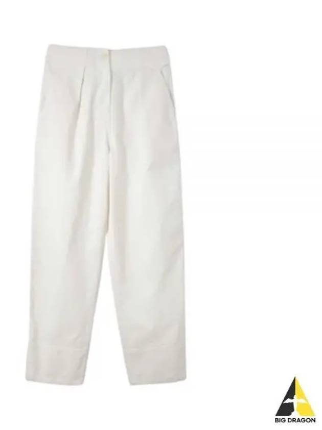 24 MHL CINCH BACK TROUSER OFF white WHTR0512S24LCN OFW bag trousers - MARGARET HOWELL - BALAAN 1