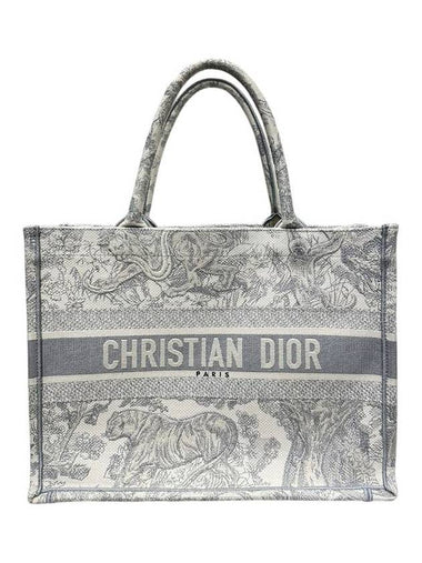 M1296ZTDT M932 Gray Medium Dioriviera Book Tote Bag - DIOR - BALAAN 1