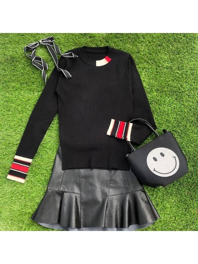 golf skirt pants, strong sister, very comfortable leather flare mini skirt, golf wear - LOLOALLOY - BALAAN 8