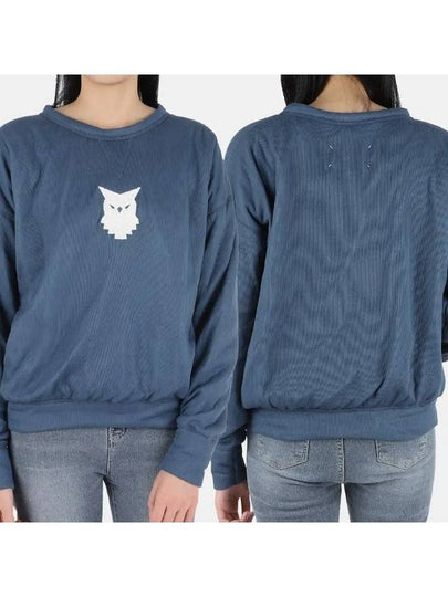 Animal Logo Cotton Sweatshirt Blue - MAISON MARGIELA - BALAAN 2