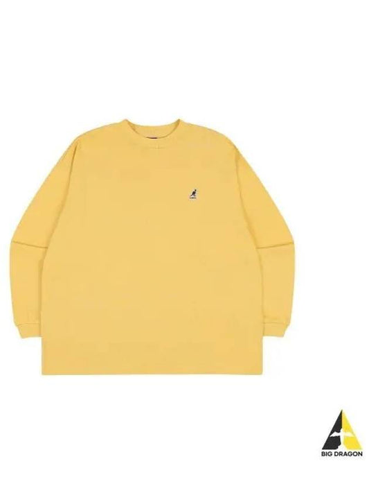 Heavy single long sleeve t shirt 3530 Mustard - KANGOL - BALAAN 1