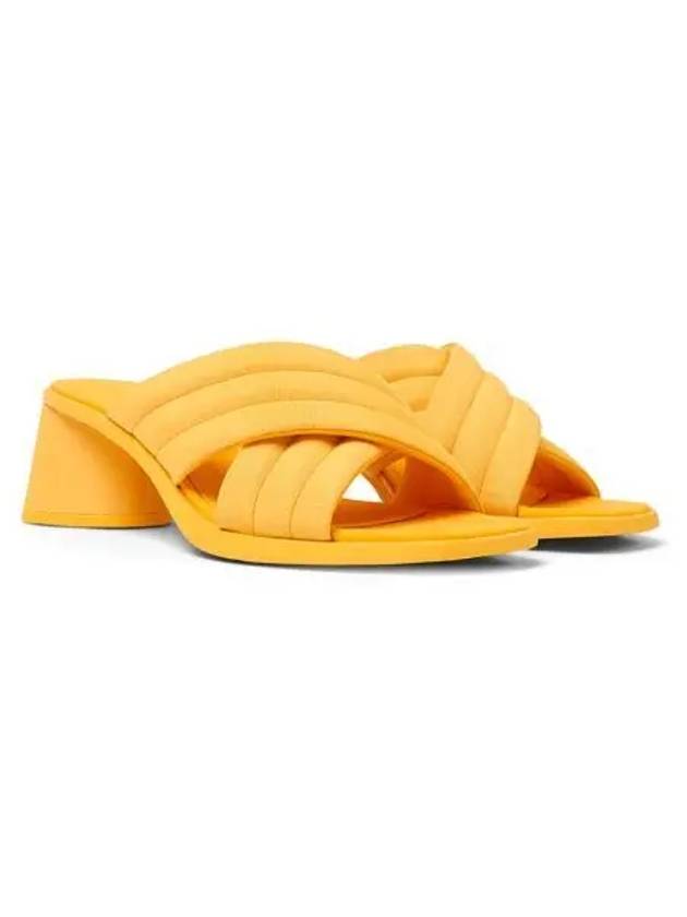 Kiara Textile Sandal Heels Yellow - CAMPER - BALAAN 2