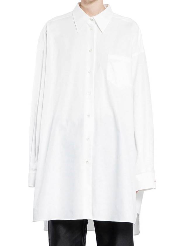 Oversized Long Sleeve Shirt Optical White - MAISON MARGIELA - BALAAN 2