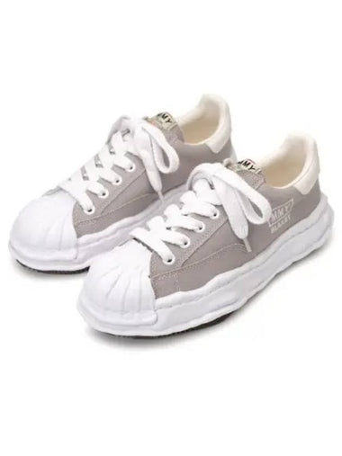 A08FW735 GRAY Blakey canvas low top sneakers - MIHARA YASUHIRO - BALAAN 1