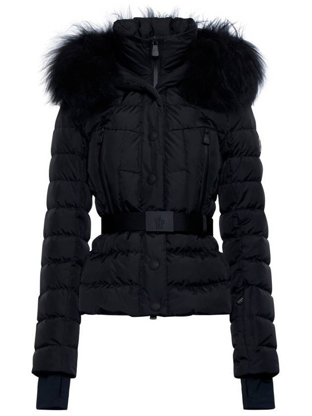 Grenoble Beverley Hooded Ski Short Padded Black - MONCLER - BALAAN 1