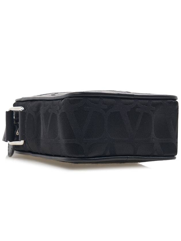 Iconograph Small Nylon Shoulder Bag Black - VALENTINO - BALAAN 6