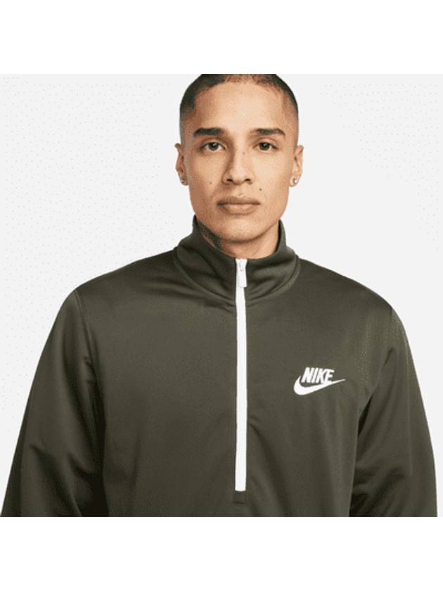 Polyknit Quarter Zip Training Tracksuit Dark Green - NIKE - BALAAN 5