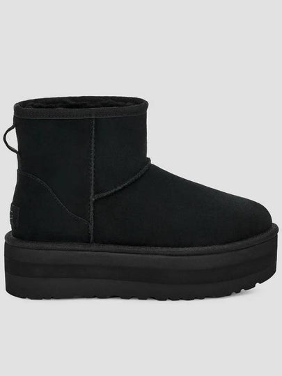 Classic Mini Platform Suede Winter Boots Black - UGG - BALAAN 2