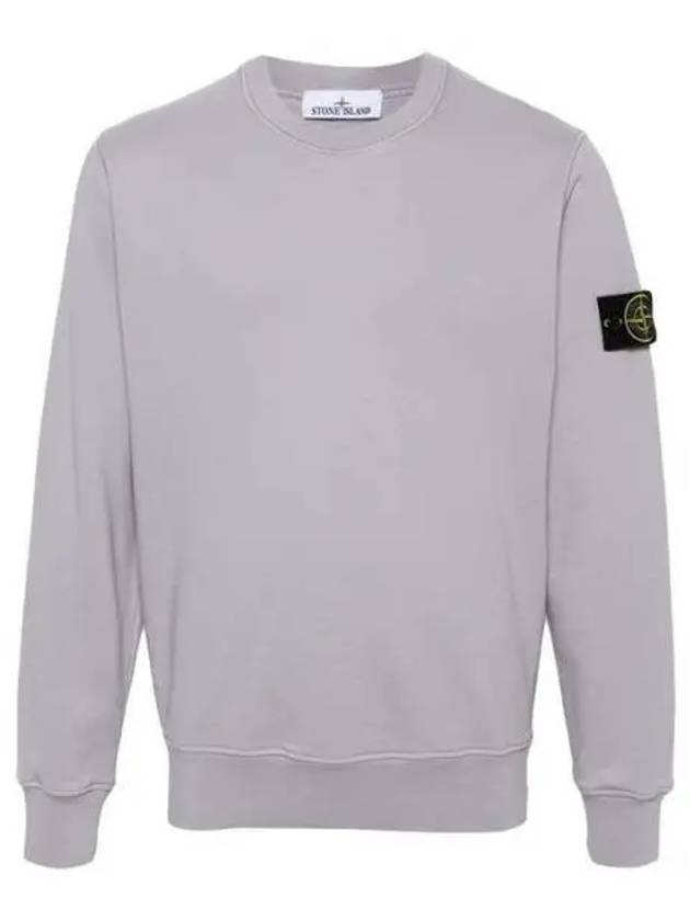 Wappen Patch Garment Dyed Sweatshirt Grey - STONE ISLAND - BALAAN 2