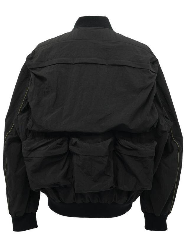 J-Stain Short Bomber Jacket Black - DIESEL - BALAAN 3