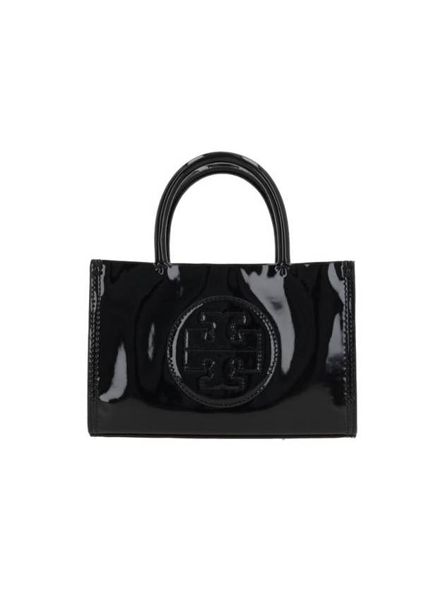 Ella Bio Patent Tote Bag Black - TORY BURCH - BALAAN 2