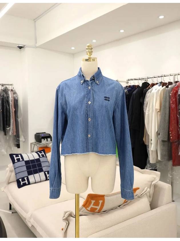 Chambray Shirt 36 GWC104 - MIU MIU - BALAAN 1