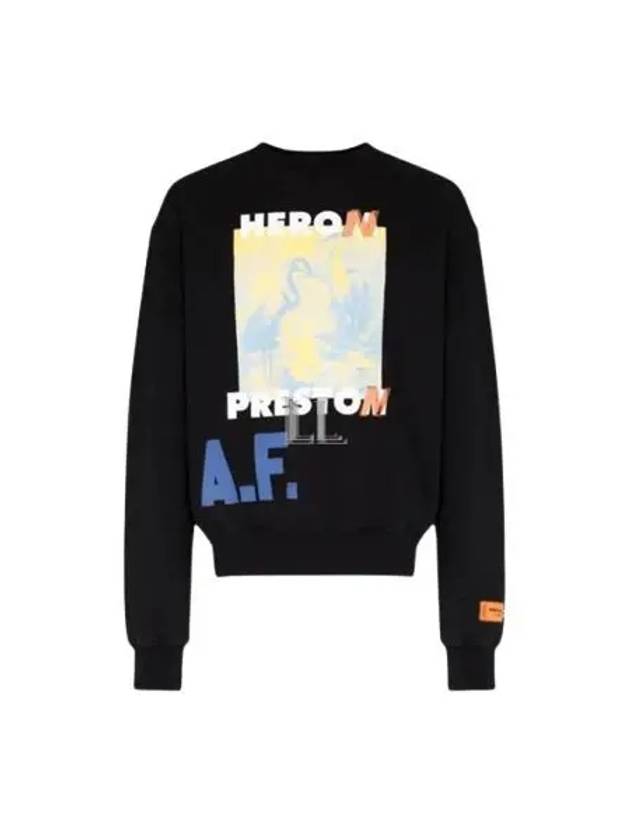 AF Authorized Logo Sweatshirt Black - HERON PRESTON - BALAAN 2