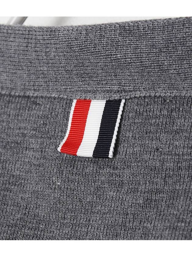 Milano Stitch 4-Bar Cardigan Medium Grey - THOM BROWNE - BALAAN 6