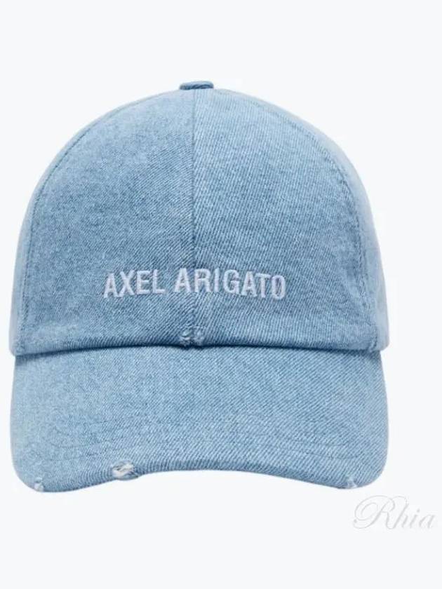 Block Distressed Ball Cap Washed Light Blue - AXEL ARIGATO - BALAAN 2