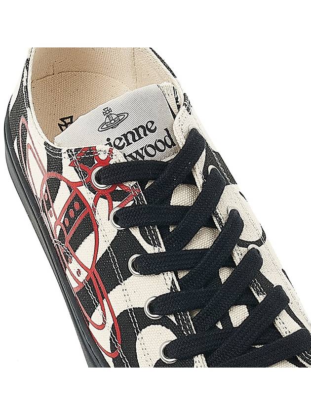 ORB Print Low-Top Sneakers Black Beige - VIVIENNE WESTWOOD - BALAAN 9