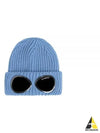 Signature Goggles Wool Beanie Blue - CP COMPANY - BALAAN 2