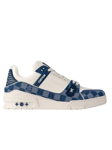 LV Trainer Low Top Sneakers Blue - LOUIS VUITTON - BALAAN 1