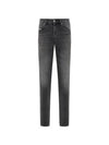 2019 D Strukt Slim Fit Jeans Black Dark Grey - DIESEL - BALAAN 2