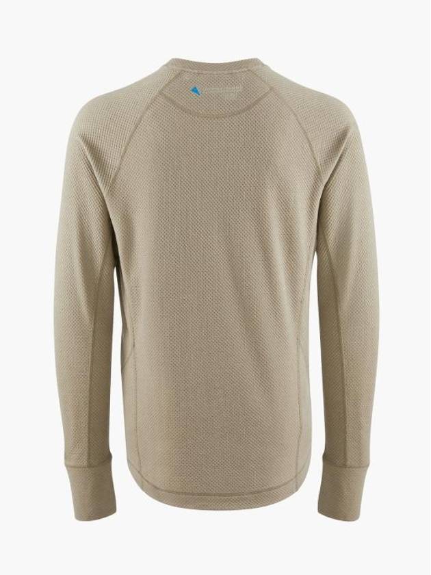 Men's Huge Crew Neck Long Sleeve T-Shirt Silver Green - KLATTERMUSEN - BALAAN 3