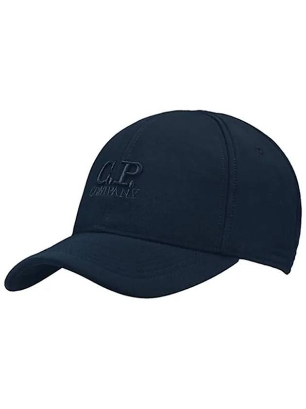 Shell-R Embroidered Logo Ball Cap Navy - CP COMPANY - BALAAN 5