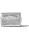 Dot pocket coin zipper bill card wallet silver - LE MASQUE - BALAAN 4