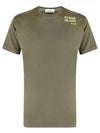 Shoulder Logo Round Short Sleeve T-Shirt Olive - STONE ISLAND - BALAAN 2