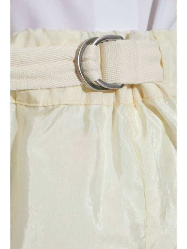 JIL SANDER+ Shorts With Silk Finish, Women's, Cream - JIL SANDER - BALAAN 5