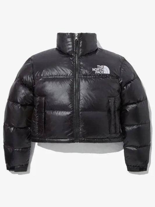 L S W White Label Nuptse Short Jacket Black NJ1DP96A - THE NORTH FACE - BALAAN 1