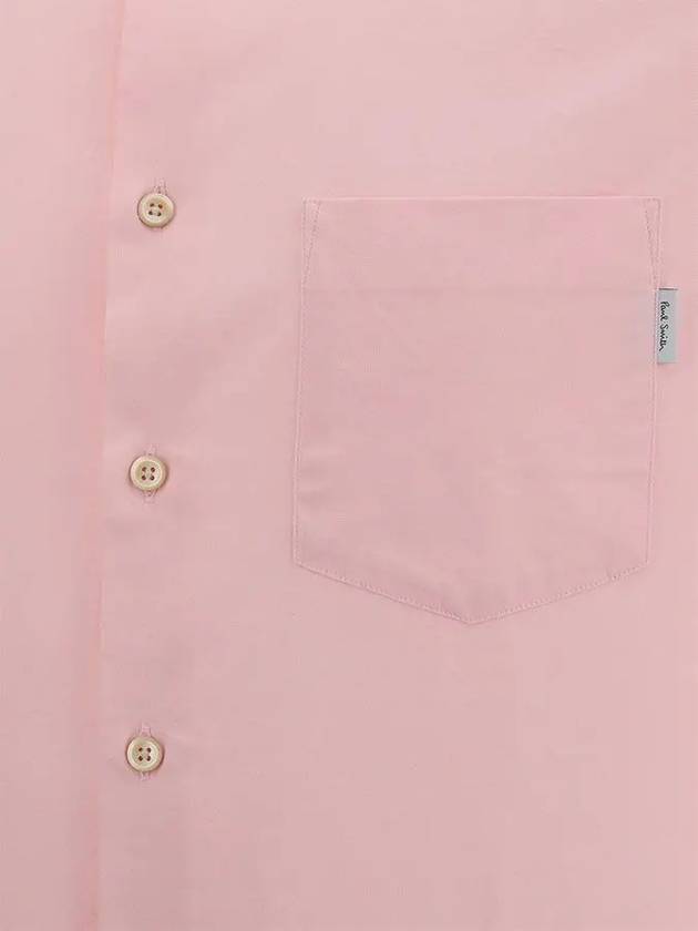 Tailored Organic Cotton Long Sleeve Shirt Pink - PAUL SMITH - BALAAN 4