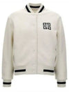 4G Wool Varsity Bomber Jacket White - GIVENCHY - BALAAN 2