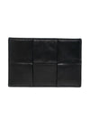 Maxi Intrecciato Leather Card Wallet Dark Green - BOTTEGA VENETA - BALAAN 1