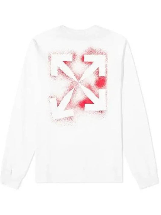 Men's Stencil Arrow Long Sleeve T-Shirt White - OFF WHITE - BALAAN 2