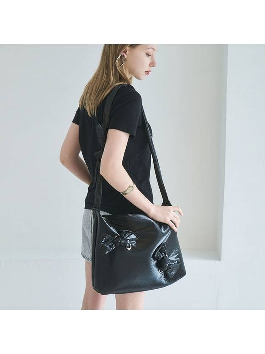 Bag to Ribbon Cross Bag Black - SUIN - BALAAN 1