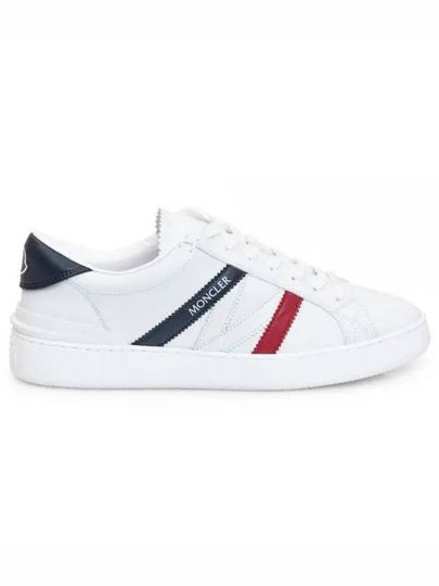 Men's Monaco M Leather Low Top Sneakers White - MONCLER - BALAAN 2