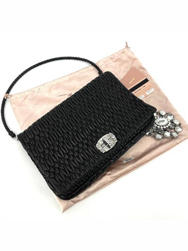 Nappa crystal chain shoulder bag 5BD169 - MIU MIU - BALAAN 1