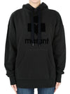 Mansel Logo Hoodie Faded Black - ISABEL MARANT - BALAAN 3