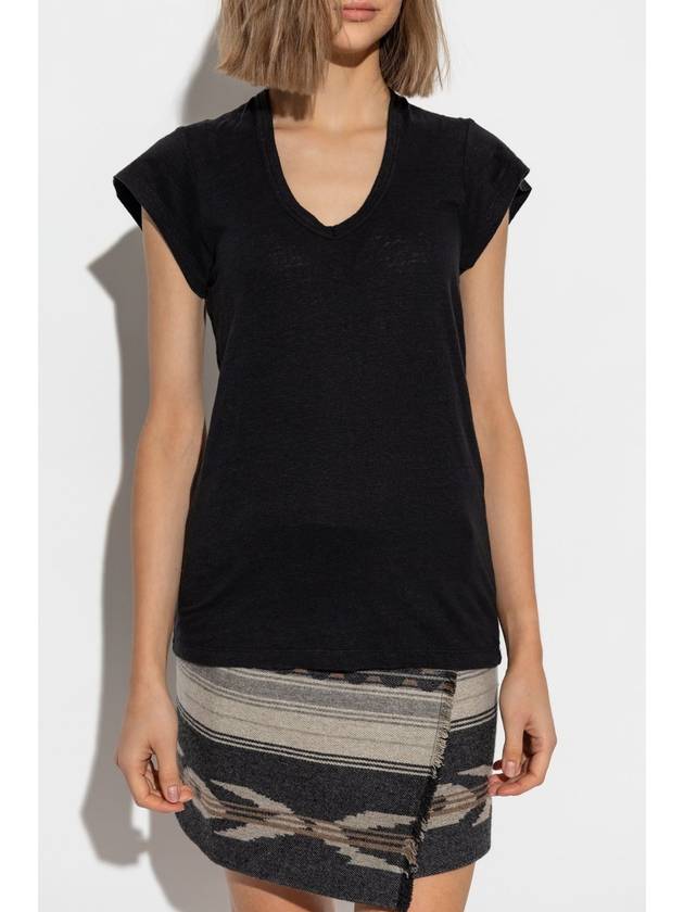 Marant Etoile T-shirt Zankou, Women's, Black - ISABEL MARANT ETOILE - BALAAN 3