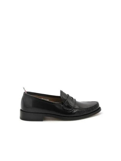 Pleated Leather Penny Loafers Black - THOM BROWNE - BALAAN 2