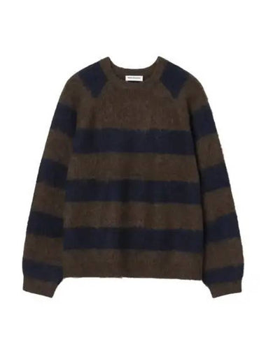 Milo Archives Multi Stripe Mohair Knit Navy - MILLO ARCHIVE - BALAAN 1