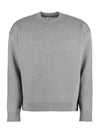 Lounge Logo Knit Top Grey - OFF WHITE - BALAAN 1