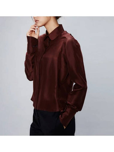 RS9seoul 100 silk round collar tulip sleeve blouse - RS9SEOUL - BALAAN 1