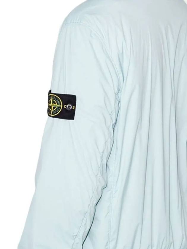 Skin Touch Nylon Garment Dyed Bomber Jacket Aqua - STONE ISLAND - BALAAN 5