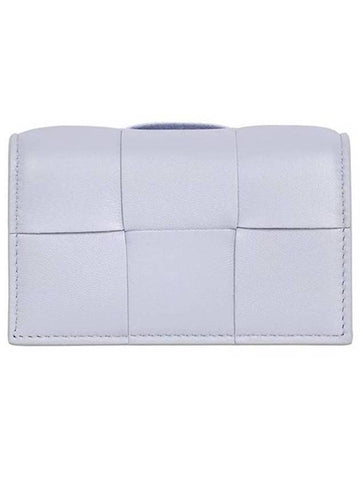 Intrecciato Flap Card Wallet Oyster - BOTTEGA VENETA - BALAAN 1