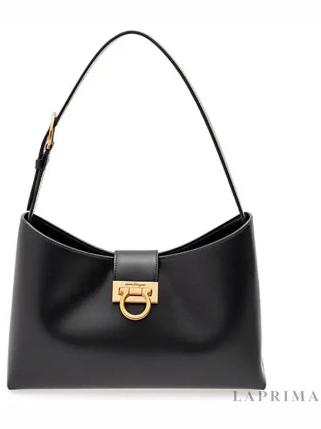 Trifolio Shoulder Bag Black - SALVATORE FERRAGAMO - BALAAN 4